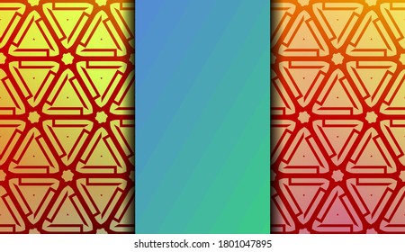 Geometric design pattern with Blurred Background, Smooth Gradient Texture Color. Vector Illustration