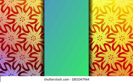 Geometric design pattern with Blurred Background, Smooth Gradient Texture Color. Vector Illustration