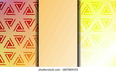 Geometric design pattern with Blurred Background, Smooth Gradient Texture Color. Vector Illustration