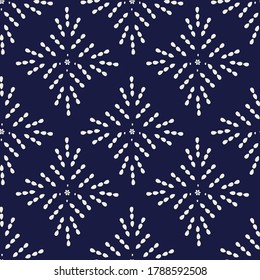 Geometric Design pattern on navy background