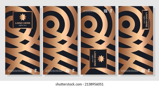 Geometric Design Pattern For Packaging And Banners, Has A Luxurious And Classy Feel