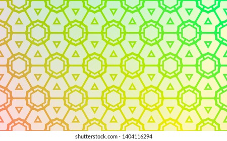 Geometric design pattern with Smooth Gradient Background Color. For Bright Website Banner, Invitation Card, Screen Wallpaper. Vector Illustration