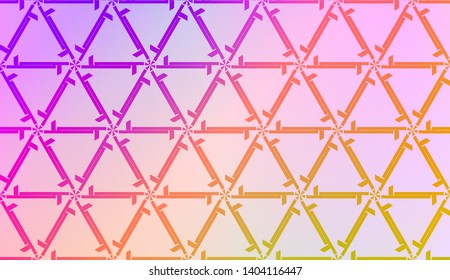 Geometric design pattern with Smooth Gradient Background Color. For Bright Website Banner, Invitation Card, Screen Wallpaper. Vector Illustration