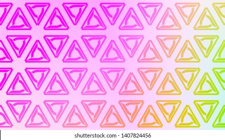 Geometric design pattern with Smooth Gradient Background Color. For Bright Website Banner, Invitation Card, Screen Wallpaper. Vector Illustration