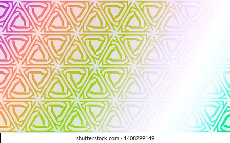 Geometric design pattern with Smooth Gradient Background Color. For Bright Website Banner, Invitation Card, Screen Wallpaper. Vector Illustration