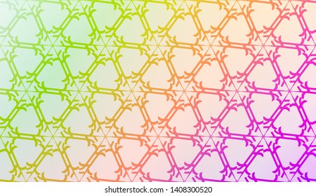 Geometric design pattern with Smooth Gradient Background Color. For Bright Website Banner, Invitation Card, Screen Wallpaper. Vector Illustration
