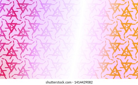 Geometric design pattern with Smooth Gradient Background Color. For Bright Website Banner, Invitation Card, Screen Wallpaper. Vector Illustration