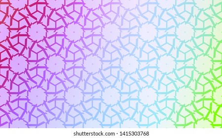 Geometric design pattern with Smooth Gradient Background Color. For Bright Website Banner, Invitation Card, Screen Wallpaper. Vector Illustration