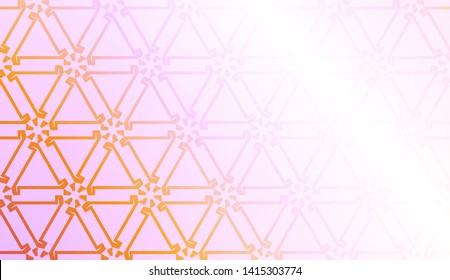 Geometric design pattern with Smooth Gradient Background Color. For Bright Website Banner, Invitation Card, Screen Wallpaper. Vector Illustration