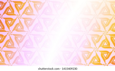 Geometric design pattern with Smooth Gradient Background Color. For Bright Website Banner, Invitation Card, Screen Wallpaper. Vector Illustration