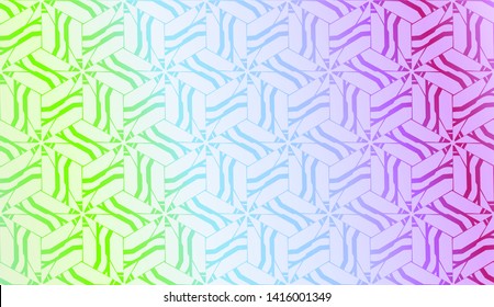 Geometric design pattern with Smooth Gradient Background Color. For Bright Website Banner, Invitation Card, Screen Wallpaper. Vector Illustration