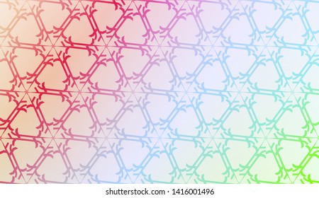 Geometric design pattern with Smooth Gradient Background Color. For Bright Website Banner, Invitation Card, Screen Wallpaper. Vector Illustration