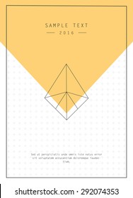Geometric design for poster, brochure or business card