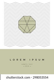 Geometric design for poster, brochure or business card