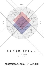 Geometric design for poster, brochure or business card