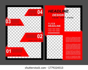 Geometric design poster modern for marketing and promotion 
