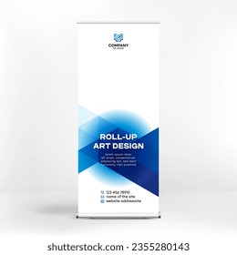 Geometric design, roll-up, creative background, template for photo and text placement, presentations