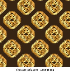 Geometric design seamless pattern in art nouveau style