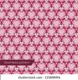 Geometric design seamless pattern in art nouveau style