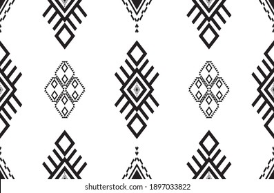 Geometric Design Seamless Pattern Fabric Ethnic Stock Vector (Royalty ...