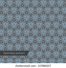 Geometric design seamless pattern in retro style