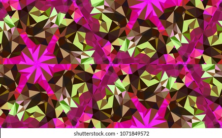 Geometric design, seamless texture, Mosaic of a vector kaleidoscope, abstract Mosaic Background, colorful Futuristic Background, geometric Triangular Pattern, EPS 10 Vector illustration
