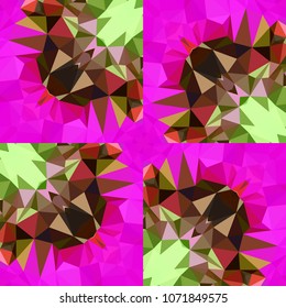Geometric design, seamless texture, Mosaic of a vector kaleidoscope, abstract Mosaic Background, colorful Futuristic Background, geometric Triangular Pattern, EPS 10 Vector illustration