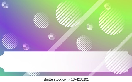 Geometric Design, Shapes. For Cover Page, Landing Page, Banner. Vector Illustration with Color Gradient