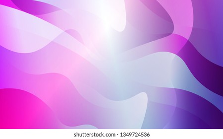 Geometric Design, Shapes. For Futuristic Ad, Booklets. Vector Illustration with Color Gradient