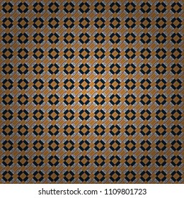 Geometric design template with beige, gray and black elements. Vector seamless pattern. Background, texture with pop art effect. Technologic fabric tile card cover print badge.
