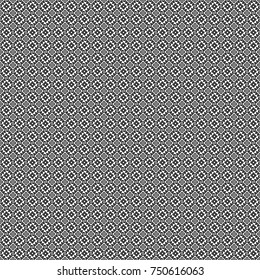 Geometric design template with gray, black and white elements. Vector seamless pattern. Technologic fabric tile card cover print badge. Background, texture with pop art effect.