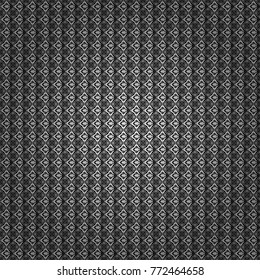 Geometric design template with gray, black and white elements. Background, texture with pop art effect. Vector seamless pattern. Technologic fabric tile card cover print badge.