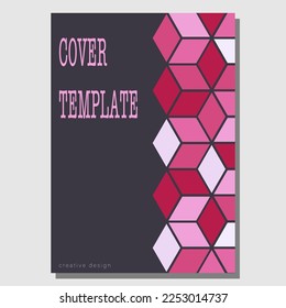 Geometric design template for the design of a poster, banner, poster, cover or postcard. The layout of the corporate style of the style. The idea of the interior, prints and decorations