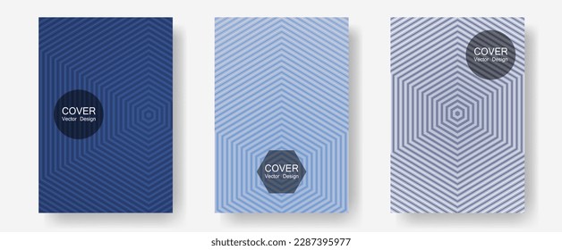Plantillas de diseño geométrico para banners, portadas. Formadores tecnológicos. Plantillas de informes anuales de líneas de semitono. Marca moderna. Conjunto de diseño geométrico de líneas de folleto de semitono.