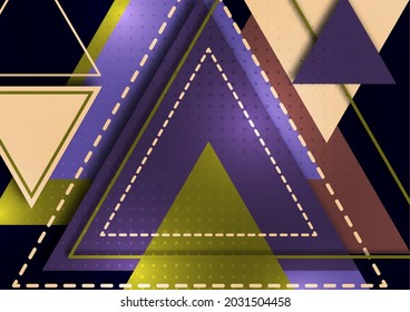Geometric design from triangles and lines, creative concept, modern abstract background. Template for business brochure, flyer, leaflet, cover. Vector illustration.