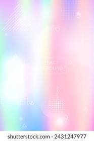 Geometric Design. Violet Round Texture. Shiny Pearlescent Composition. Abstract Shape. Space Screen. Vibrant Flyer. Minimal Presentation. Simple Dots. Blue Geometric Design