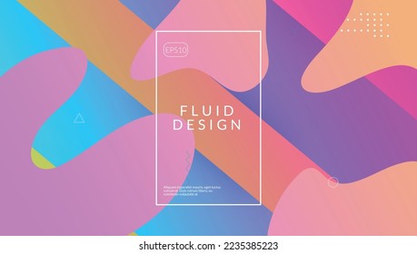 Geometric Design. Wavy Landing Page. Wave Dynamic Shape. Hipster Page. Blue Vibrant Cover. Digital Poster. Rainbow Website. Technology Presentation. Violet Geometric Design