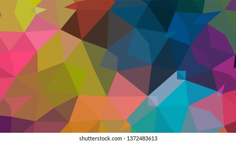 Geometric designs. Vector, geometric background. Triangles, triangulation. Geometric mosaic tile, colored triangles, application in low poly style. Abstract backgrounds for web.