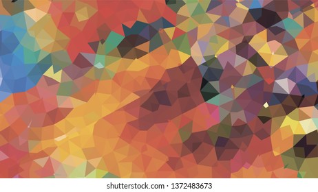 Geometric designs. Vector, geometric background. Triangles, triangulation. Geometric mosaic tile, colored triangles, application in low poly style. Abstract backgrounds for web.