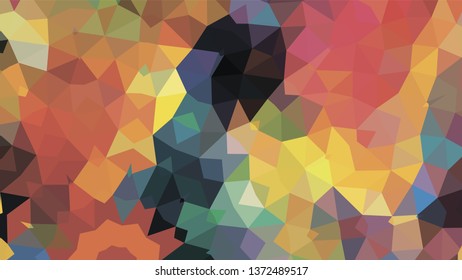 Geometric designs. Vector, geometric background. Triangles, triangulation. Geometric mosaic tile, colored triangles, application in low poly style. Abstract backgrounds for web.