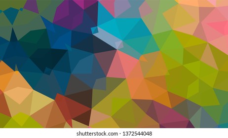 Geometric designs. Vector, geometric background. Triangles, triangulation. Geometric mosaic tile, colored triangles, application in low poly style. Abstract backgrounds for web.