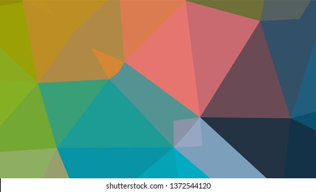 Geometric designs. Vector, geometric background. Triangles, triangulation. Geometric mosaic tile, colored triangles, application in low poly style. Abstract backgrounds for web.