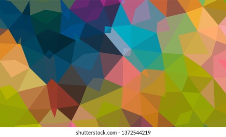 Geometric designs. Vector, geometric background. Triangles, triangulation. Geometric mosaic tile, colored triangles, application in low poly style. Abstract backgrounds for web.