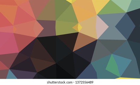 Geometric designs. Vector, geometric background. Triangles, triangulation. Geometric mosaic tile, colored triangles, application in low poly style. Abstract backgrounds for web.
