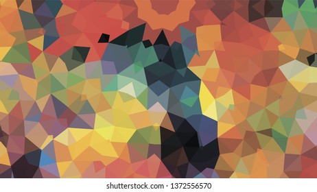 Geometric designs. Vector, geometric background. Triangles, triangulation. Geometric mosaic tile, colored triangles, application in low poly style. Abstract backgrounds for web.