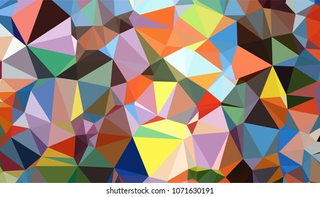 Geometric designs. Vector, multicolor geometric background. Triangles, triangulation. Geometric mosaic tile, colored triangles, application in origami style. Abstract backgrounds for web.