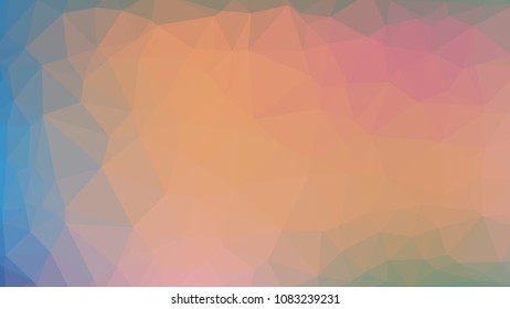Geometric designs. Vector, multicolor geometric background. Triangles, triangulation. Geometric mosaic tile, colored triangles, application in origami style. Abstract backgrounds for web.