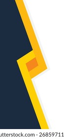 Geometric diagonal line shapes template background. Business and presentation banner