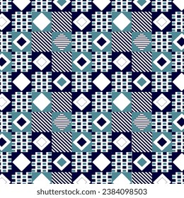 Geometric diagonal lines and argyle textile design