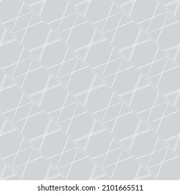 Geometric diagonal pattern, linear, mesh, seamless vector background. 